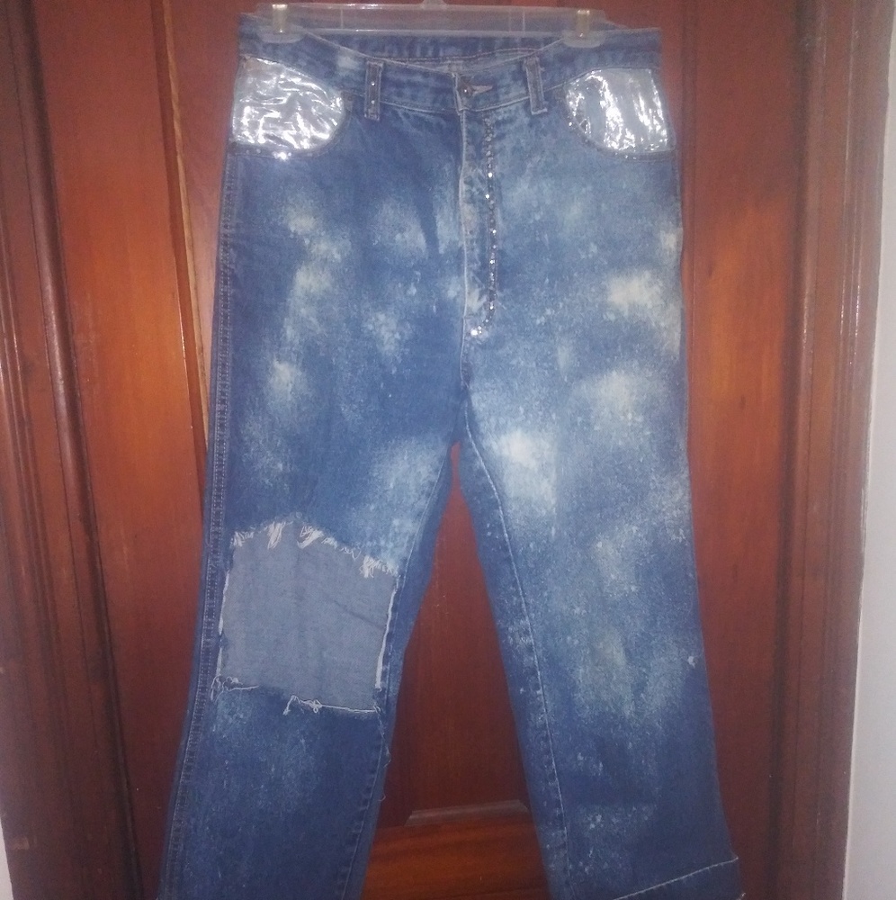 Calvin Klein boyfriend distressed jeans